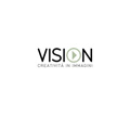 Logo per Vision, 'video-agency' torinese che studia e realizza progetti di comunicazione audiovisiva dal concept alle riprese, dal montaggio alla post-produzione.