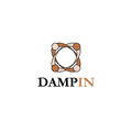 Immagine aziendale per la Dampin srl, società di costruzioni e impiantistica. Il logo ripropone le forme stilizzate di quattro persone abbracciate.

Bicromia.