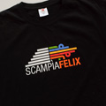 Logo per Scampìa Felix, film-documentario sul Carnevale di Scampìa realizzato da Francesco Di Martino e dal Gridas.